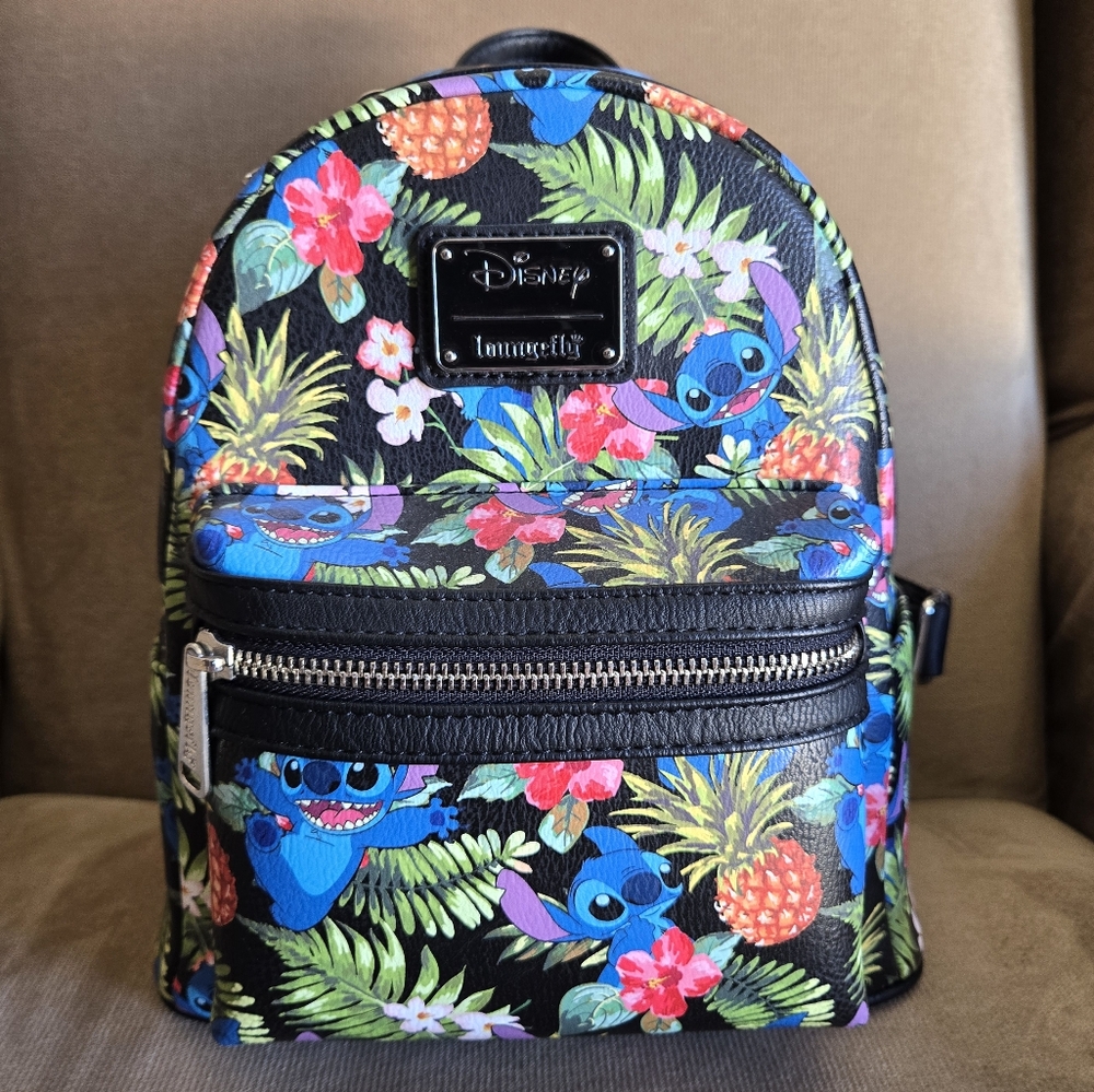 Loungefly Disney Lilo & Stitch Mini Backpack Pineapple & Leaf Print